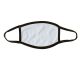 Adult Face Mask Md Poly Front W Cotton Back Black Edge 5/Pack