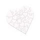 UNISUB JIGSAW PUZZLE 23 PIECE HEART 10 PER CASE